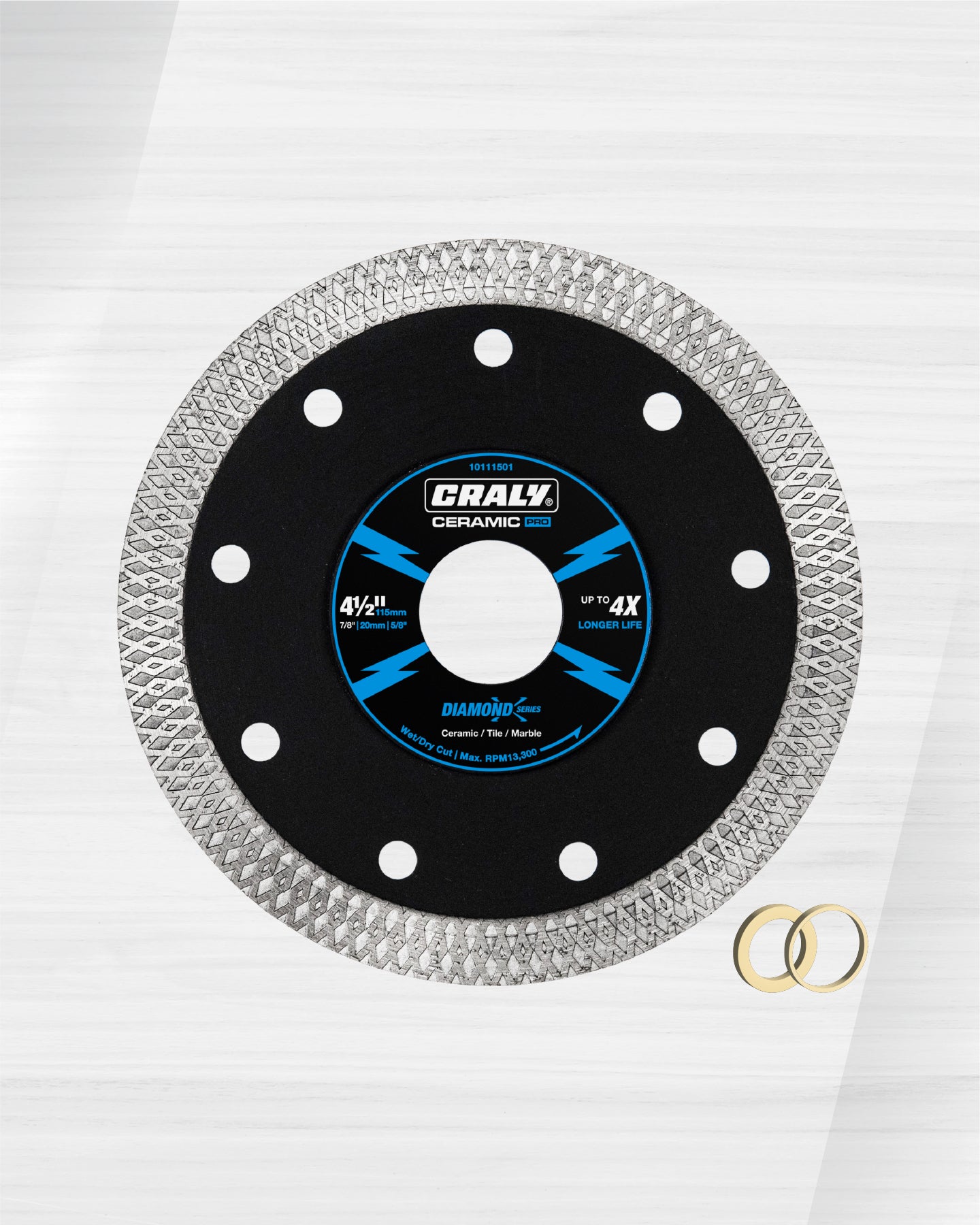 Diamond X Integrated Flange — 4-1/2", Arbor 7/8"