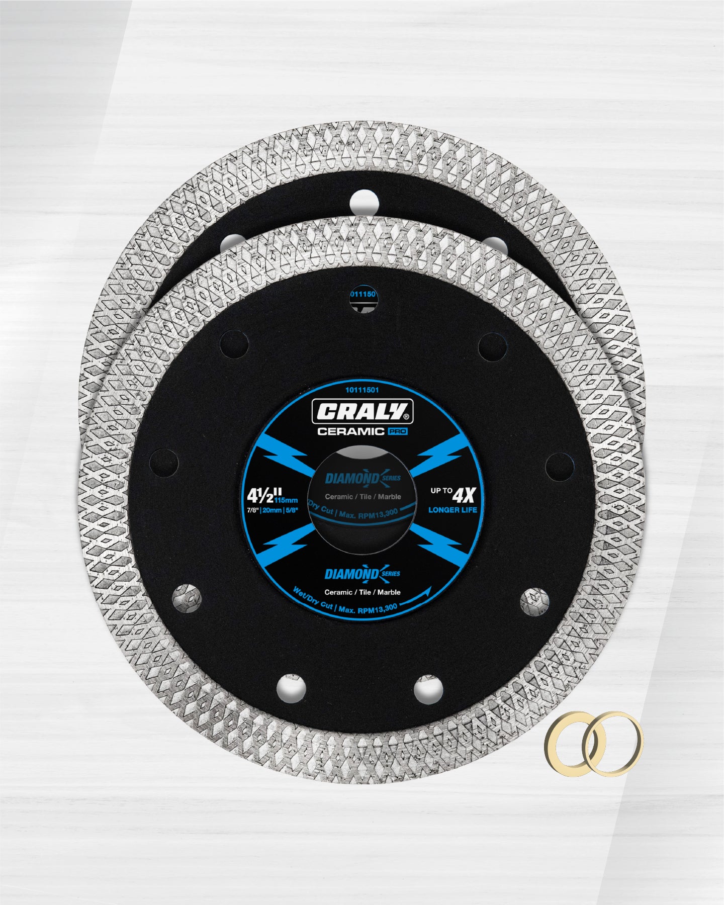 Diamond X Integrated Flange — 4-1/2", Arbor 7/8"