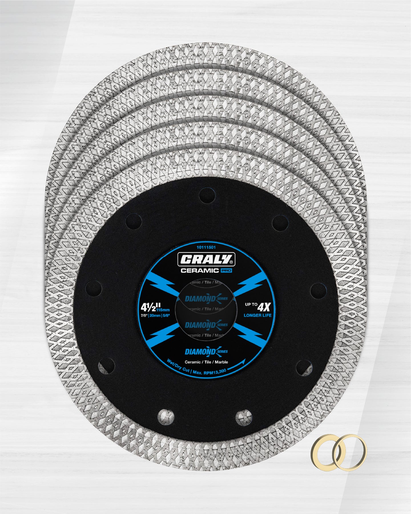 Diamond X Integrated Flange — 4-1/2", Arbor 7/8"