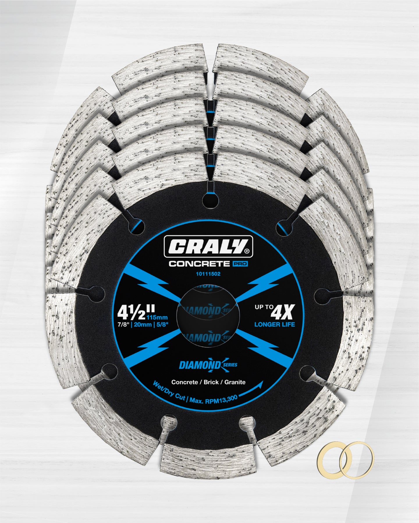 Diamond Segmented — 4-1/2", Arbor 7/8"