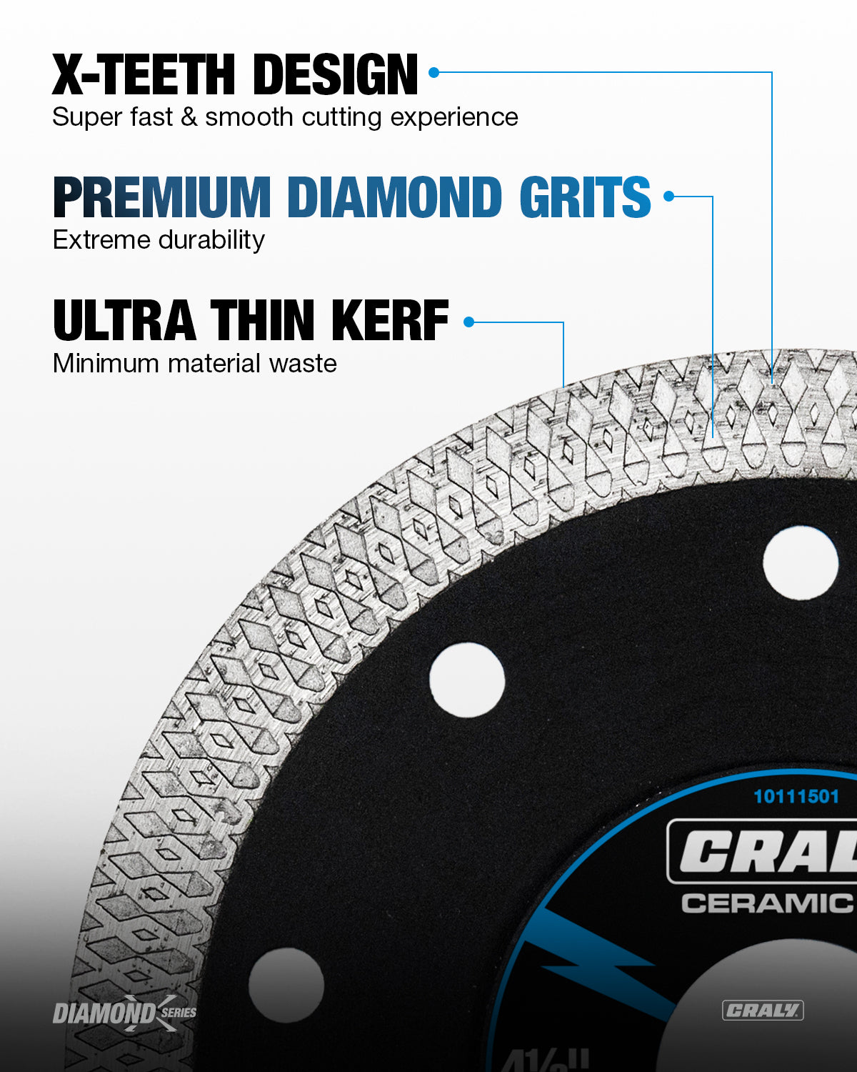 Diamond X Integrated Flange — 4-1/2", Arbor 7/8"