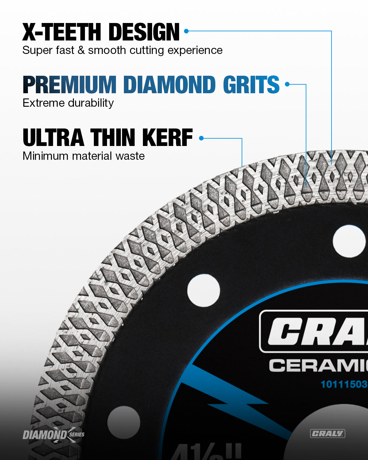 Diamond X — 4-1/2", Arbor 7/8"