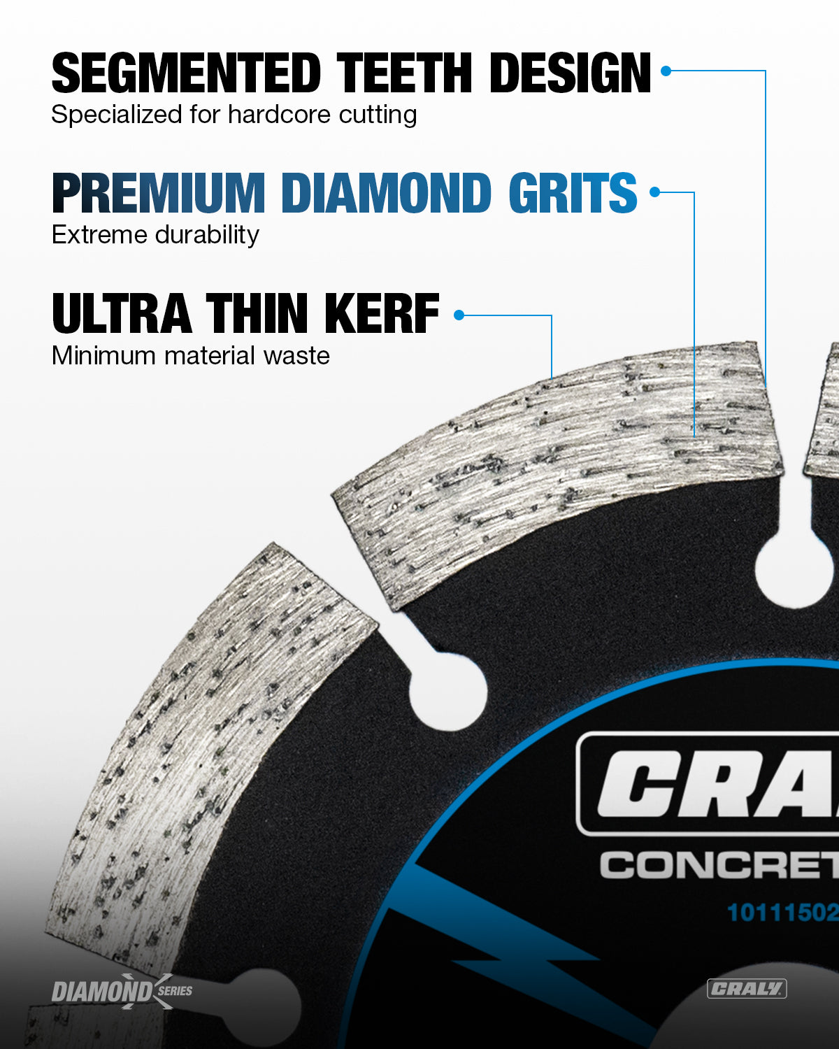 Diamond Segmented — 4-1/2", Arbor 7/8"