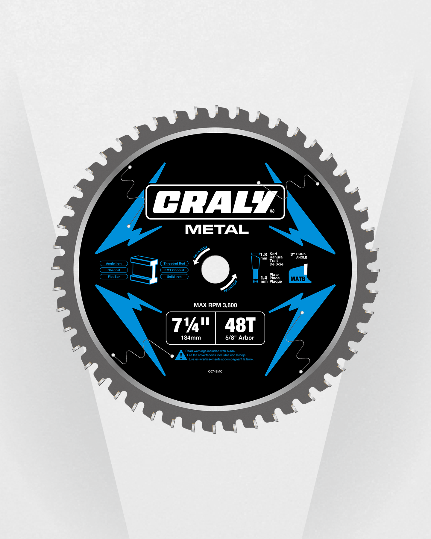 Metal — 7-1/4" 48T, Arbor 5/8"