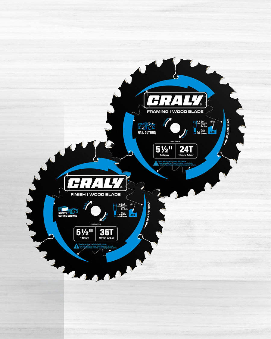 Wood — 5-1/2" 24&36T, Arbor 10mm
