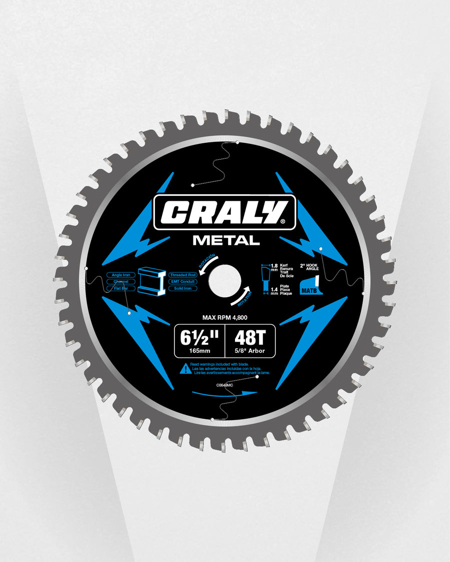 Metal — 6-1/2" 48T, Arbor 5/8"