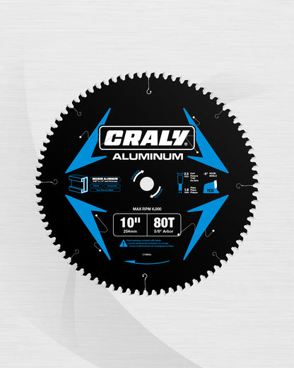 Aluminum — 10" 80T, Arbor 5/8"