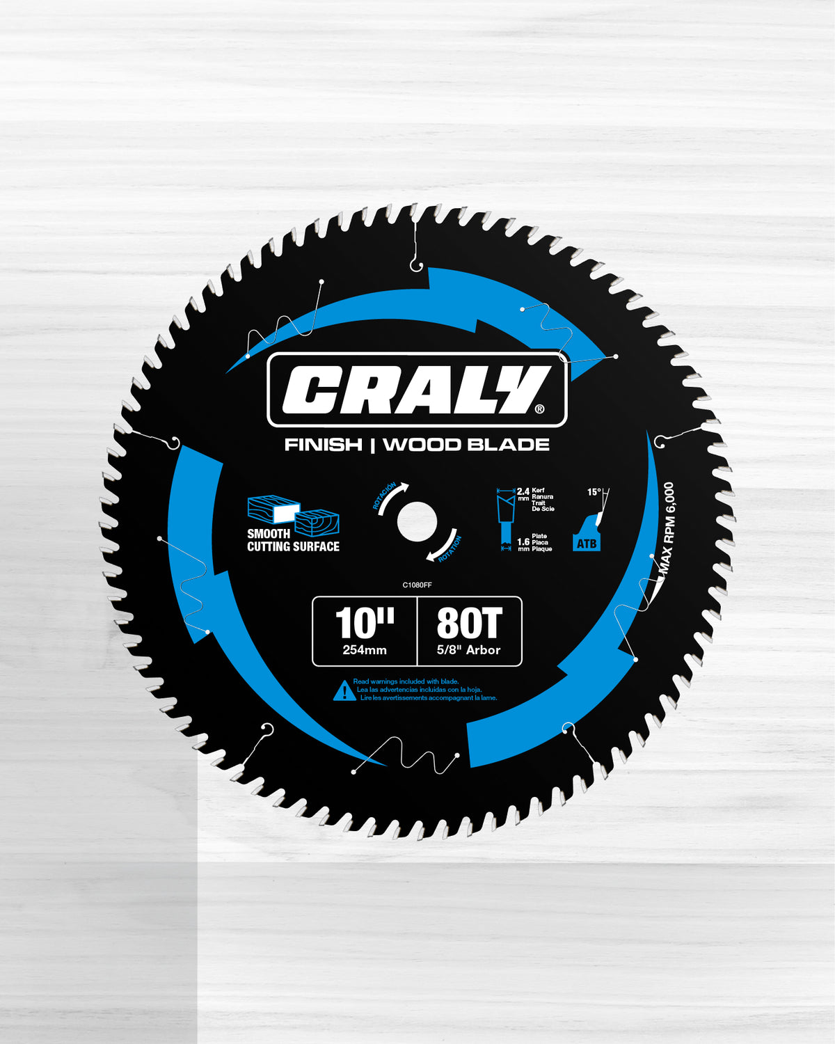 Wood  — 10" 80T, Arbor 5/8"