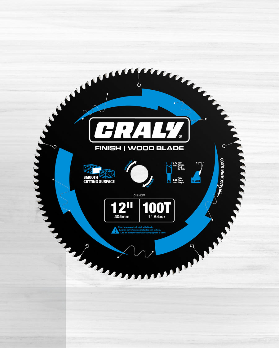 Wood  — 12" 100T, Arbor 1"