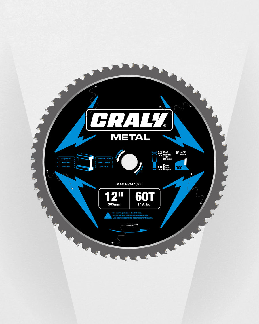 Metal — 12" 60T, Arbor 1"