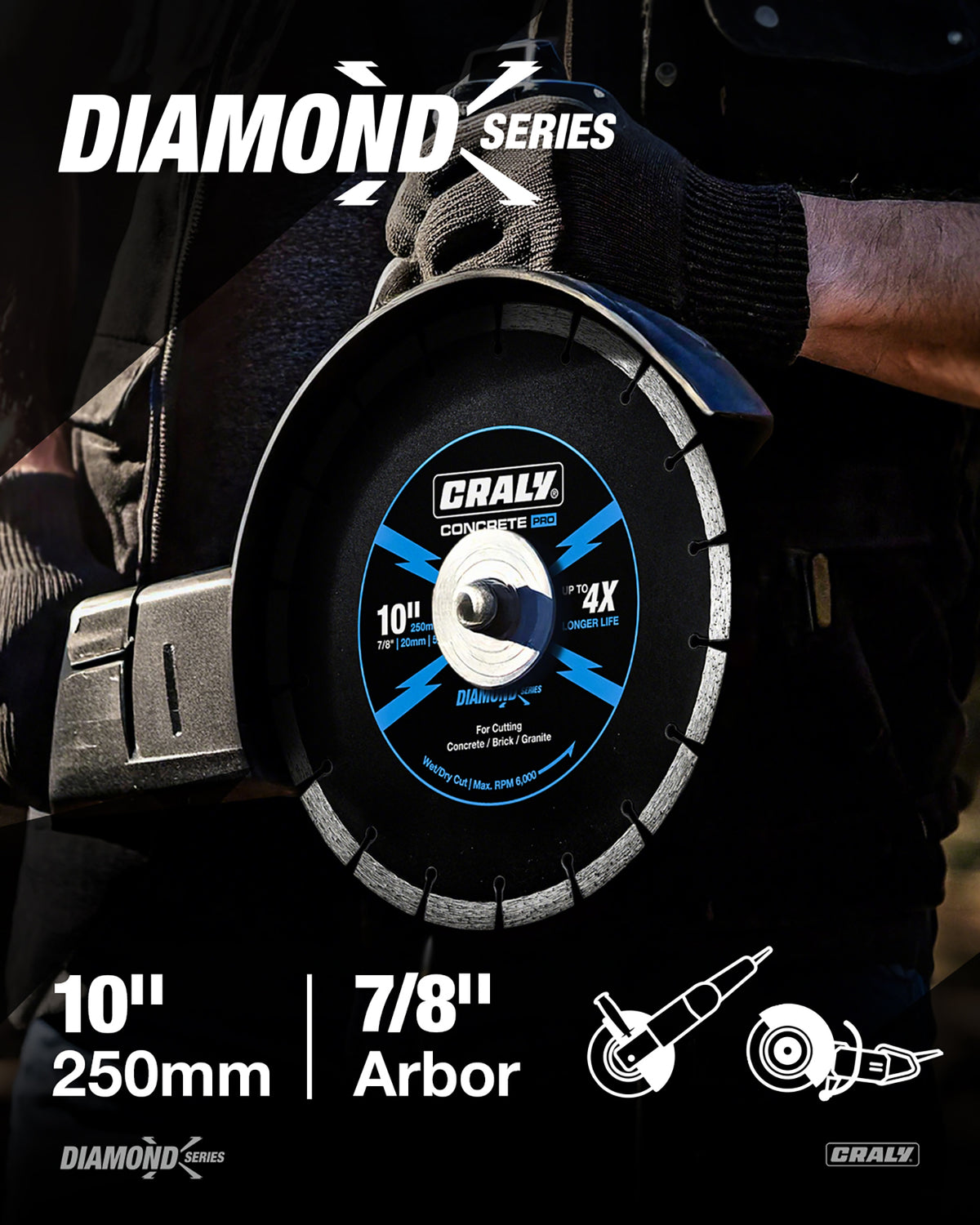 Diamond Segmented —  10", Arbor 7/8"