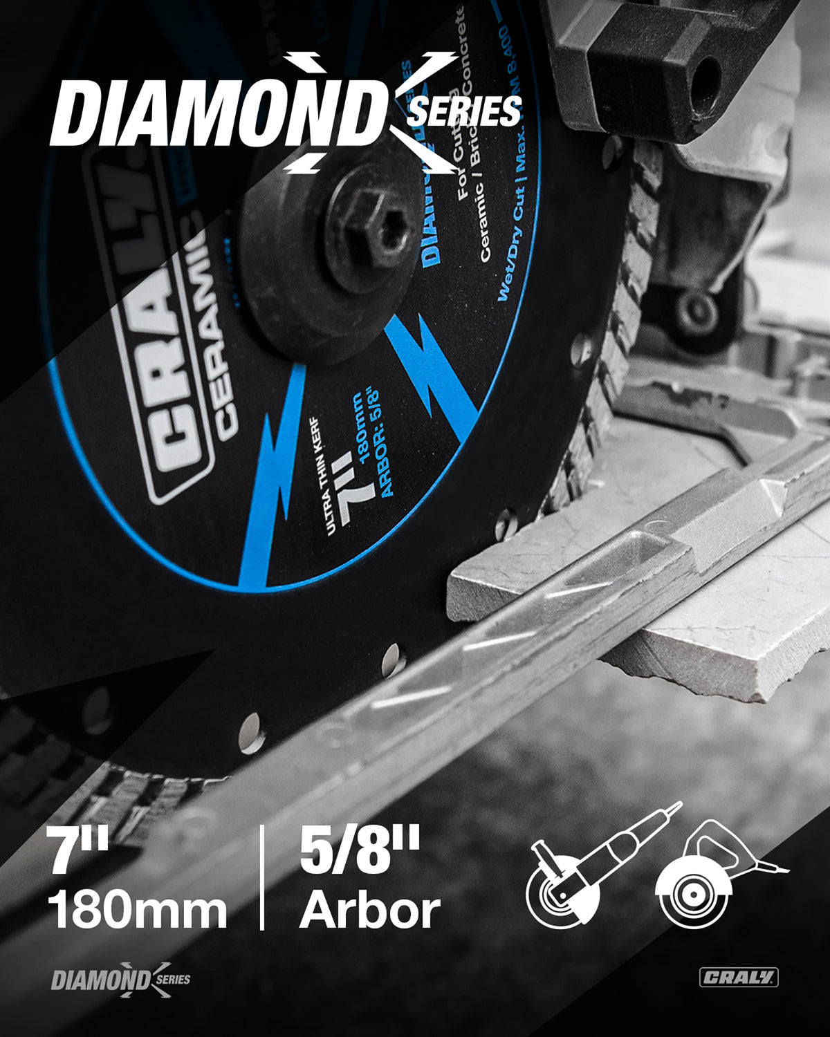 Diamond Turbo —  7", Arbor 5/8"