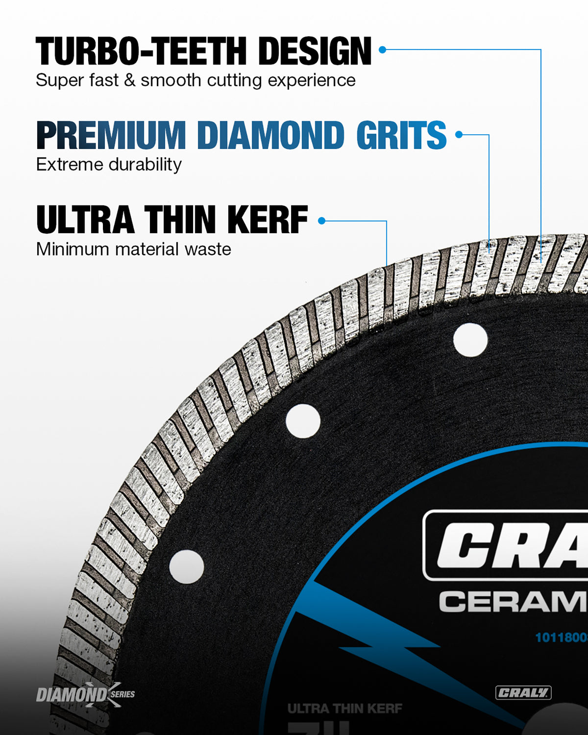 Diamond Turbo —  7", Arbor 5/8"