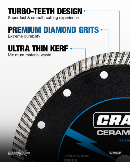 Diamond Turbo —  7", Arbor 5/8"