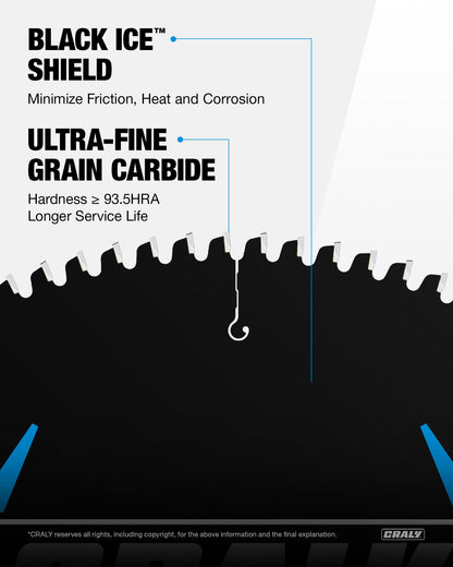 Aluminum — 12" 100T, Arbor 1"