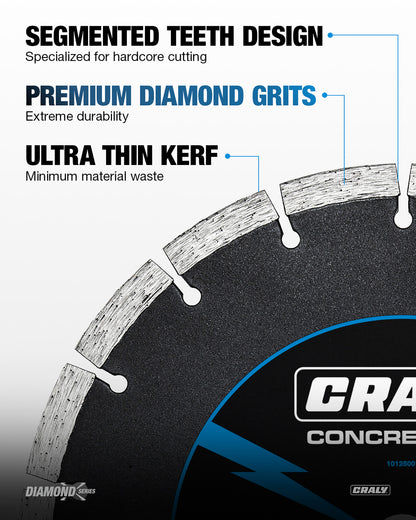 Diamond Segmented —  10", Arbor 7/8"