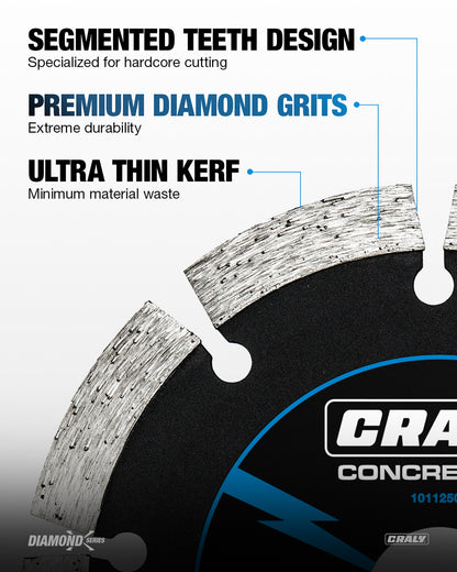 Diamond Segmented —  5", Arbor 7/8"