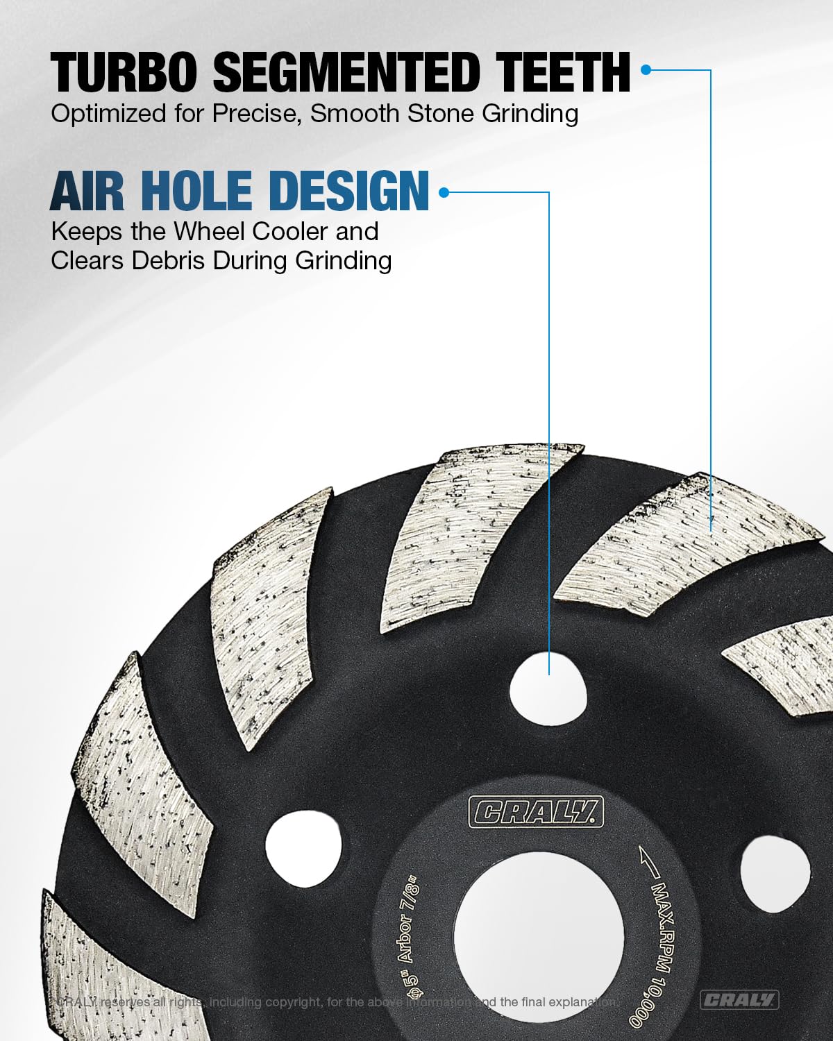 Concrete Grinding Wheel — 5", Arbor 7/8"