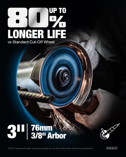 Cut-Off Wheel — 3", Arbor 3/8"
