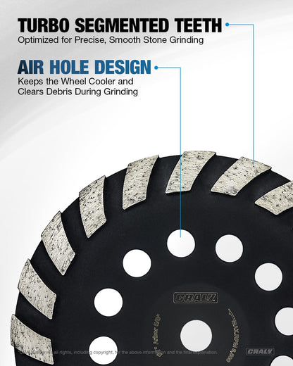 Concrete Grinding Wheel — 7", Arbor 5/8"