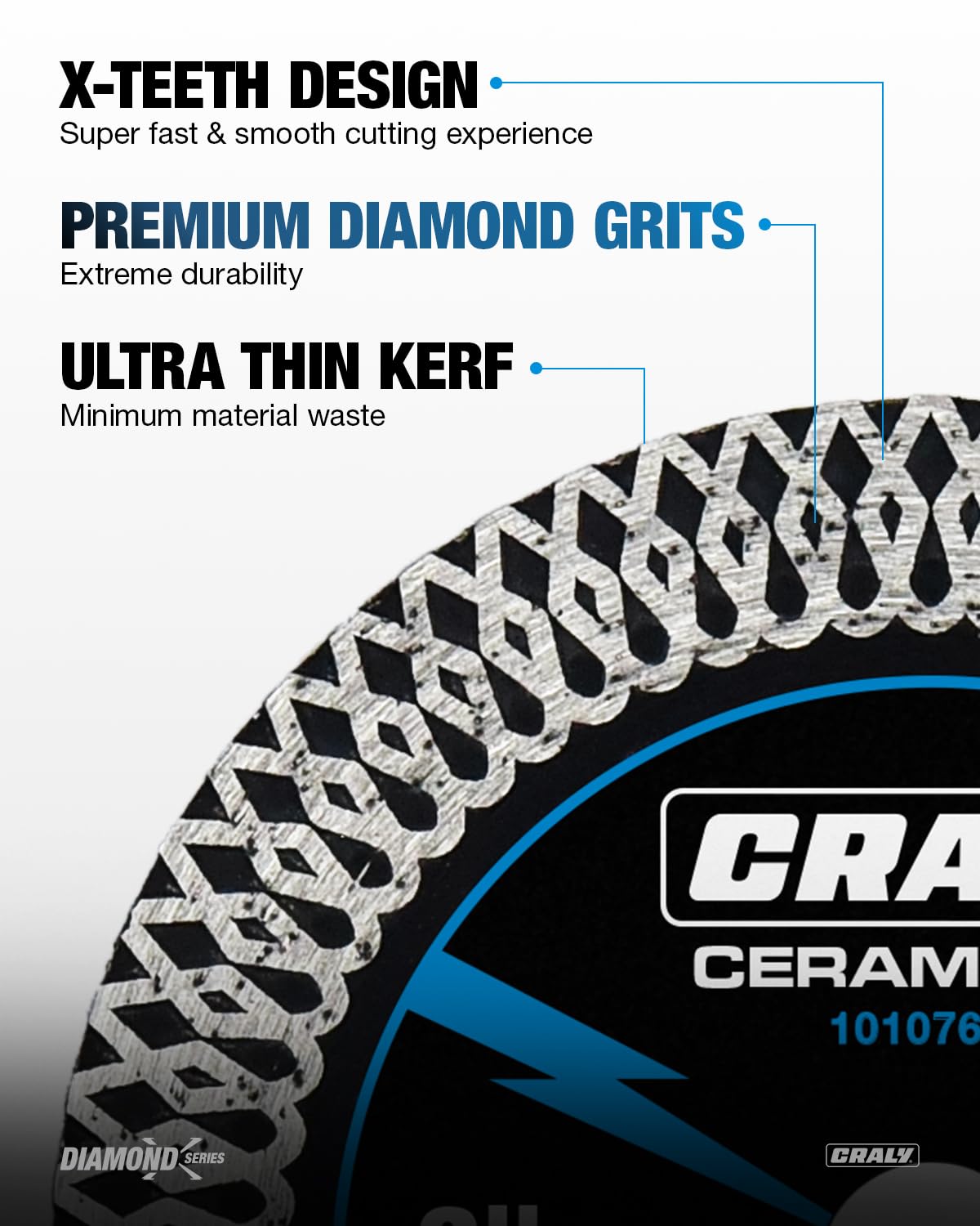 Diamond X — 3", Arbor 3/8"