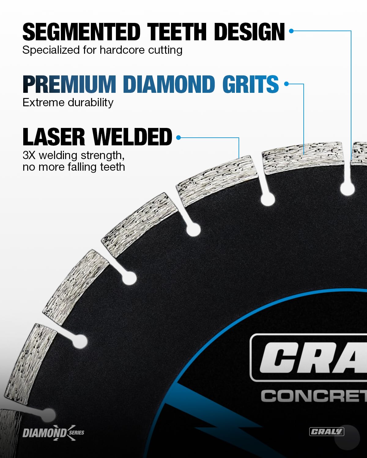 Diamond Segmented — 14", Arbor 1"