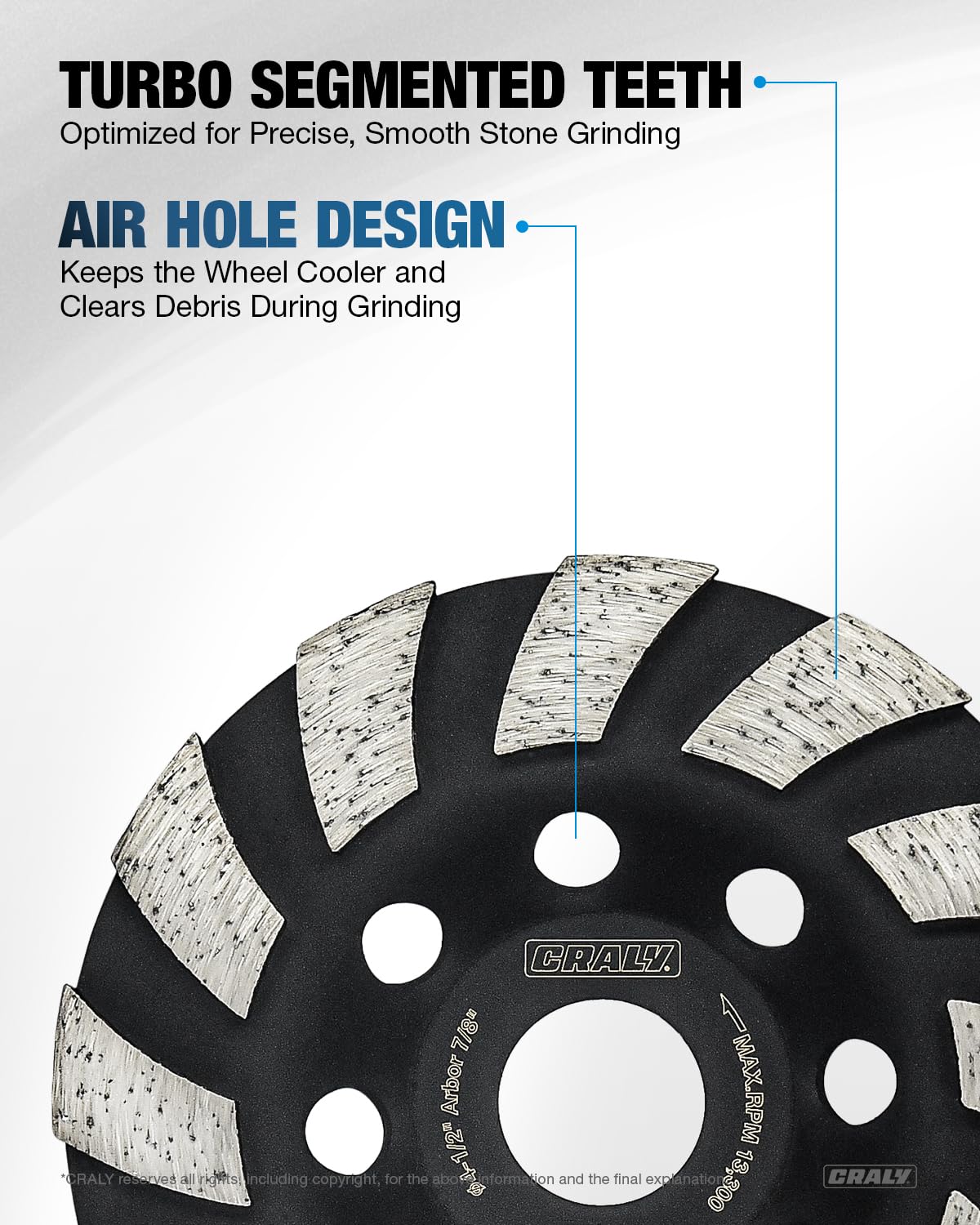 Concrete Grinding Wheel — 4-1/2", Arbor 7/8"