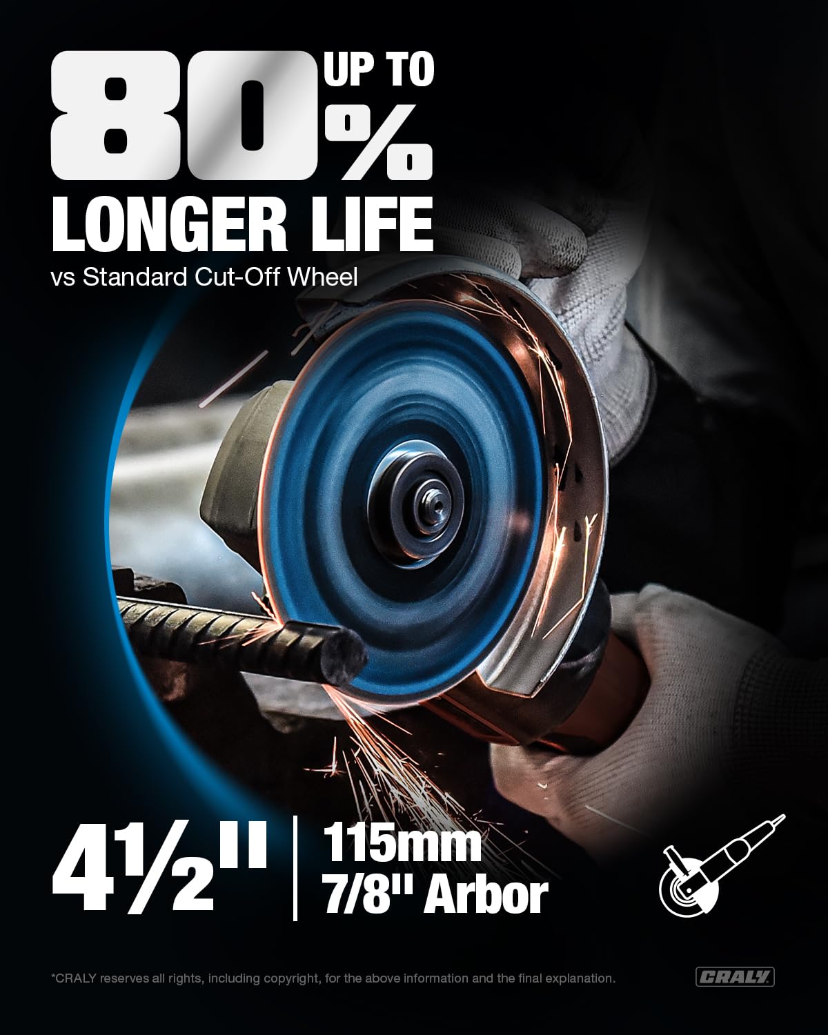 Cut-Off Wheel — 4-1/2", Arbor 7/8"