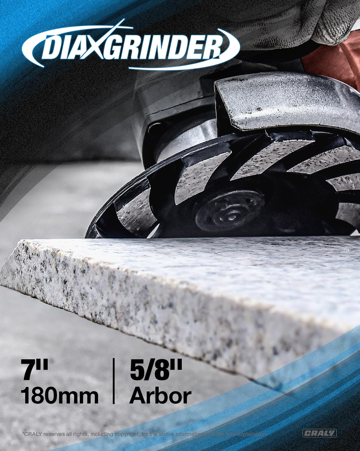Concrete Grinding Wheel — 7", Arbor 5/8"