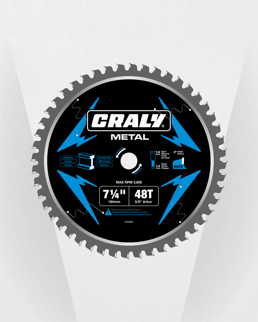 Metal — 7-1/4" 48T, Arbor 5/8"