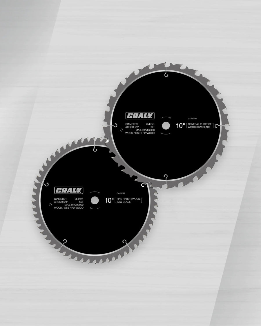 General purpose —  10" 24&60T, Arbor 5/8"