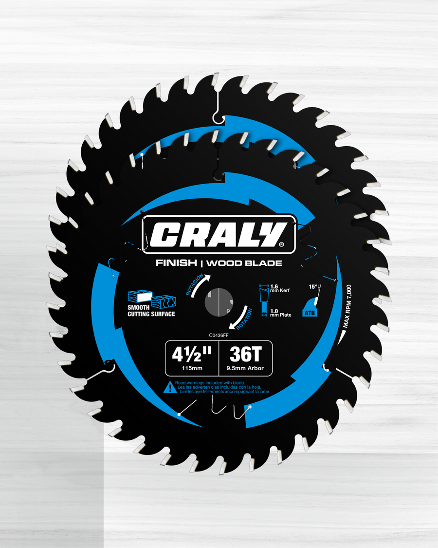 Wood — 4-1/2" 36T, Arbor 9.5mm